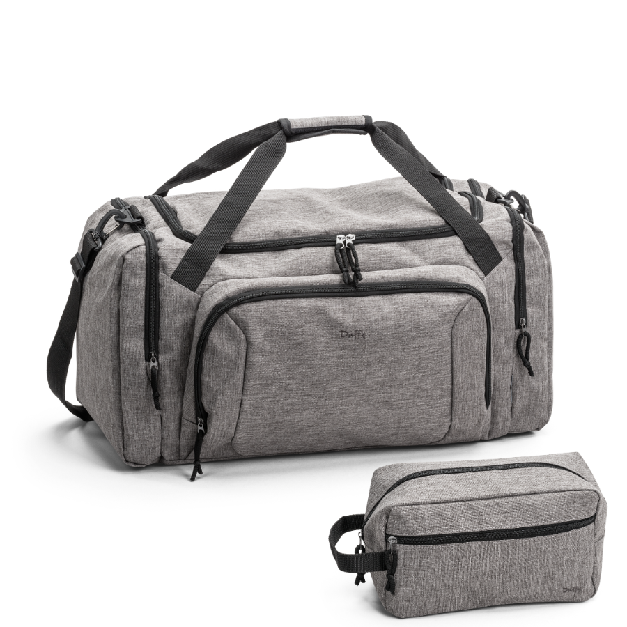

Carlo - Duffy duffelbag & toilettaske i grå