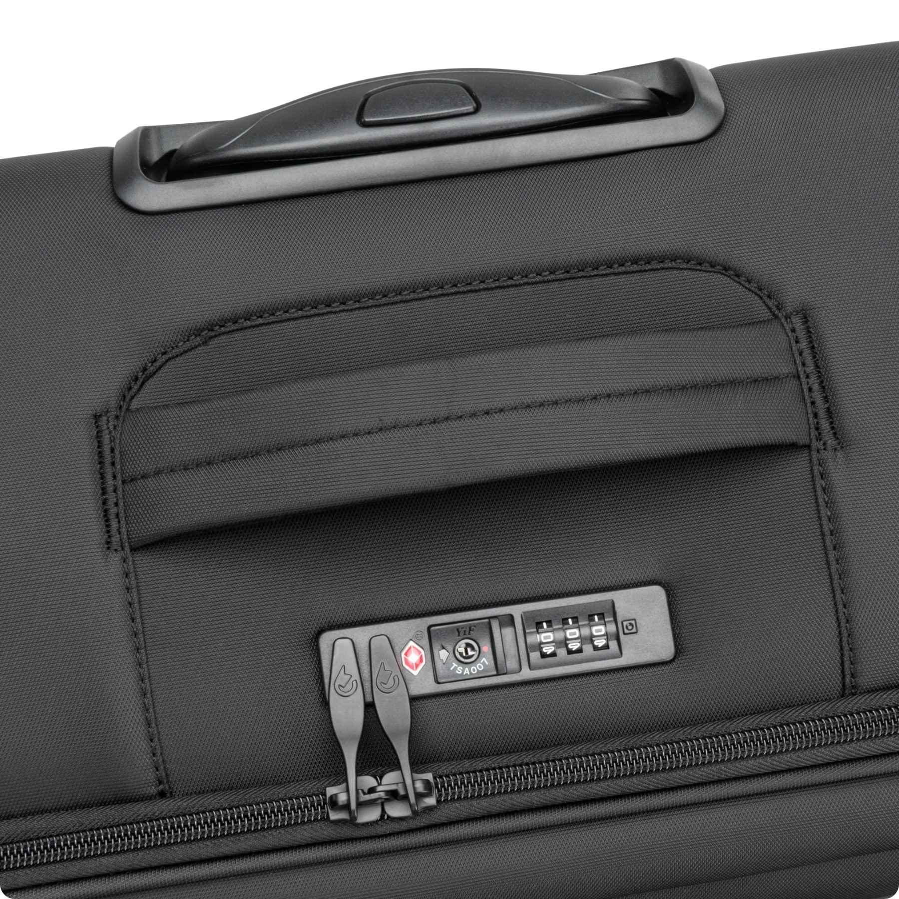 Carlobolaget - Boarding, kabinkuffert 55 cm 4 hjul 55 x 40 x 20 (+3) cm Sort