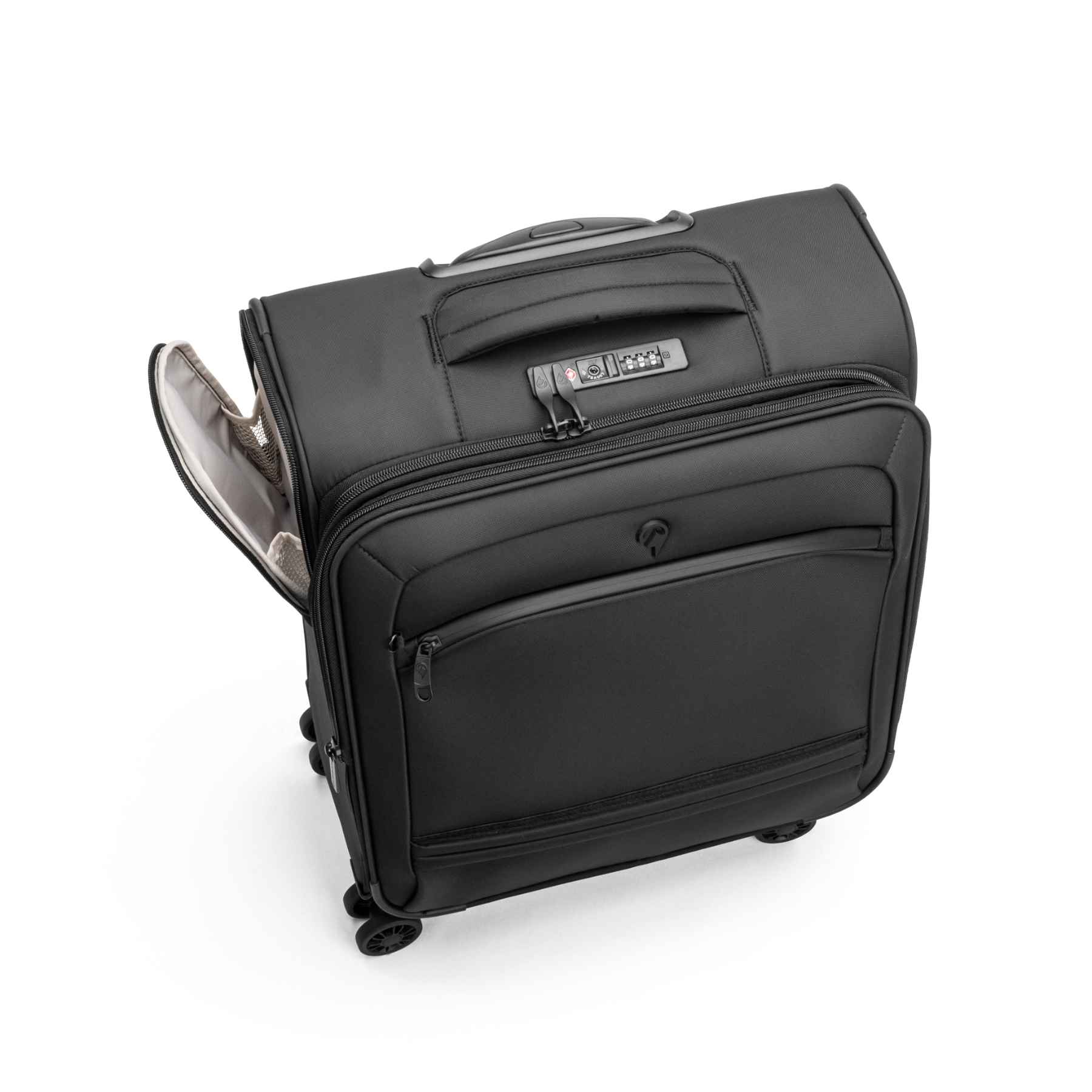 Carlobolaget - Boarding, kabinkuffert 55 cm 4 hjul 55 x 40 x 20 (+3) cm Sort