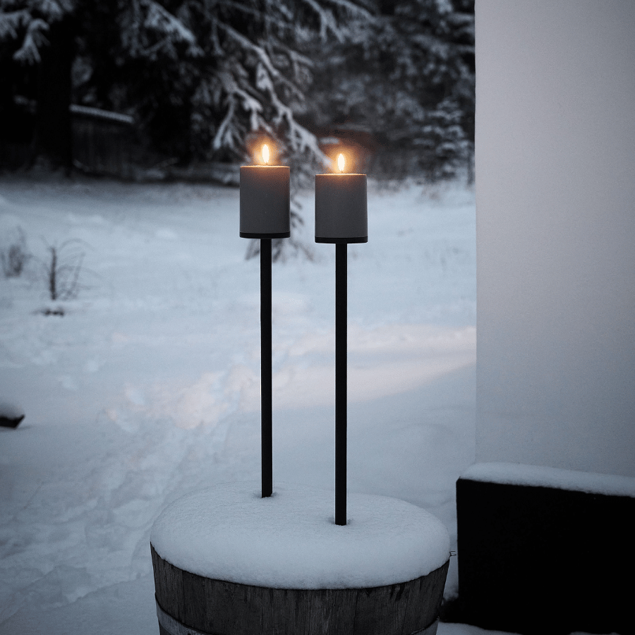 

2 Uyuni outdoor LED lys, 2 spyd, batterier & fjern