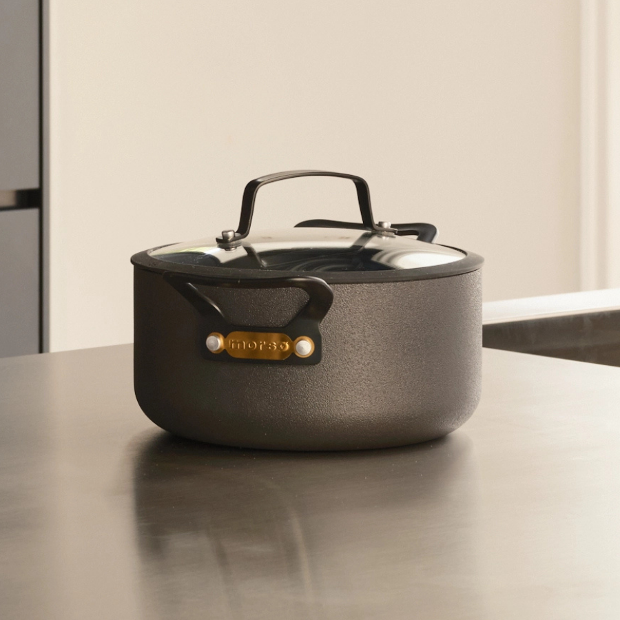 Gusto Gryde 2,5 L med låg Sort/aluminum