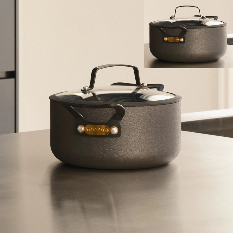 

Morsø - Gusto Gryder 2,5 & 4 L med låg Sort/aluminum