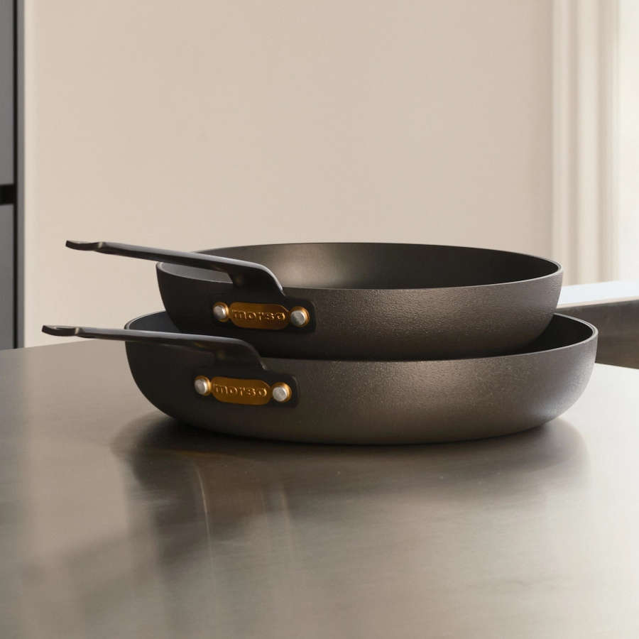 Gusto 2 dele Stegepandesæt  Keramisk Ø 20 cm Stege
