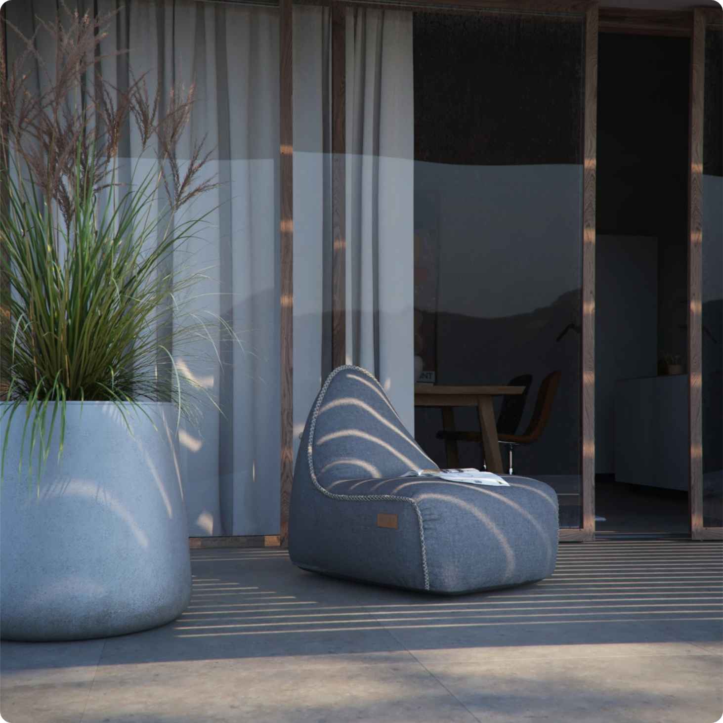 RETROit Pouf Compressed Outdoor