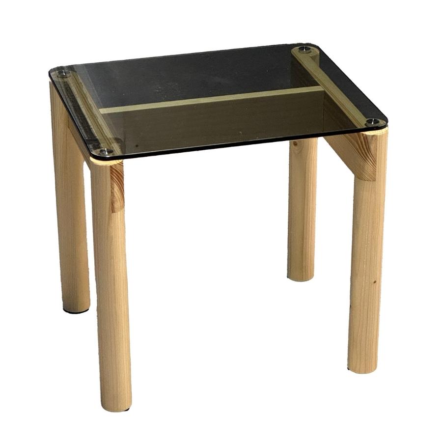 

SACKit Side Table fyrtræ/glas 