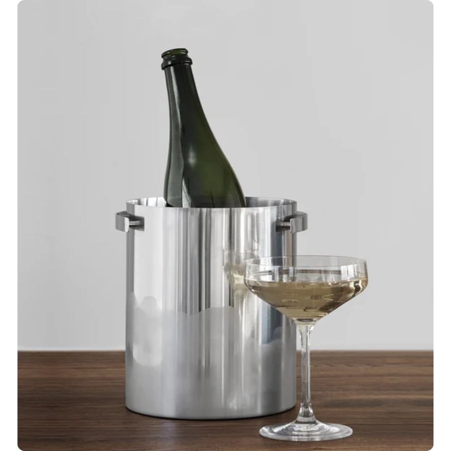 Arne Jacobsen champagnekøler, steel