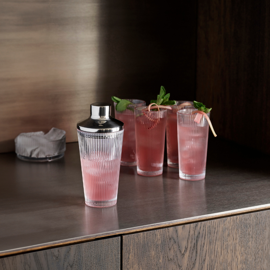 

Pilastro cocktail shaker + Pilastro long drink gla
