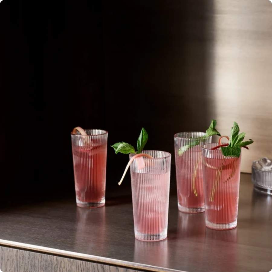 Pilastro cocktailsæt – shaker, 12 glas & tapas