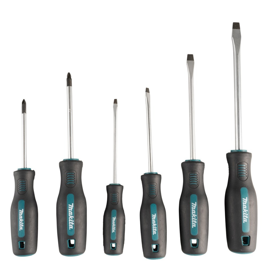 Makita - bor/Bits sæt 256pcs. & skruetrækker 6 dele